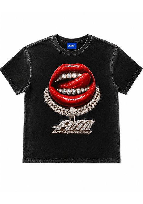 T-shirt con strass ARTSUPERMONEY | GRILLZ MMNE